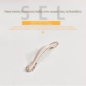 Πόμολο ντουλάπας – Μοντέρνο μινιμαλιστικό στυλ, κράμα ψευδαργύρου, μορφή μπάρας, κρυφή εγκατάσταση, μοντέλα 919/912/2026/2010