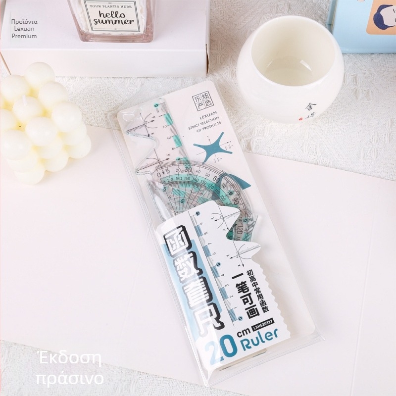 Lex/lexuan σετ εκατοστομετρικών χάρακων, μοντέλο Lxh520332, υλικό πλαστικό, 4 τεμάχια, βάρος 55 g