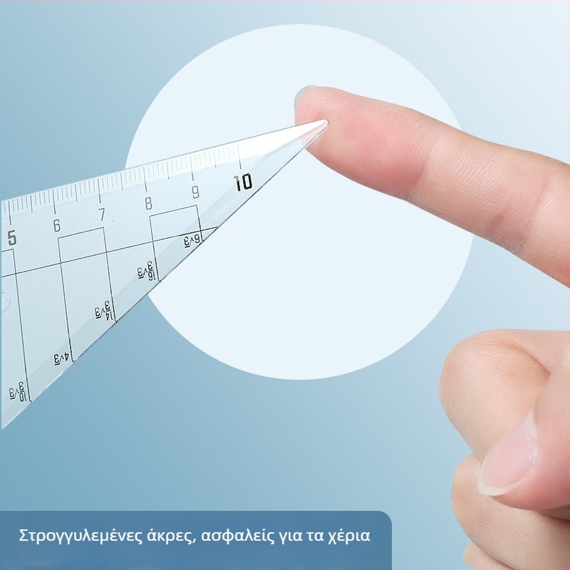 Σετ γεωμετρικών εργαλείων για μαθητές (μοντέλο 1003; υλικό: πλαστικό; καθαρό βάρος: 120 g; σετ διαβήτης και χάρακα; συσκευασία: κουτί)