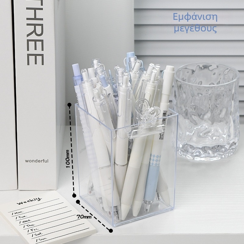 Επιτραπέζιο ακρυλικό ράφι καλλυντικών – προβολή μολυβιών φρυδιών και αποθήκευση πινέλων σκιάς ματιών