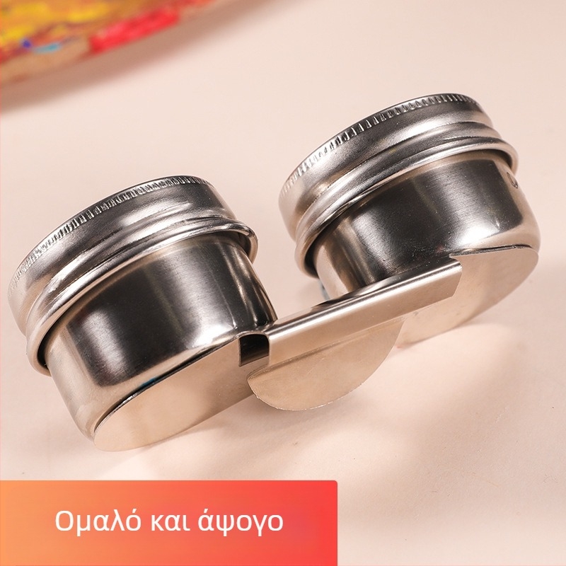 Ανοξείδωτο δοχείο ανάμειξης χρωμάτων λαδιού για ζωγραφική με λάδι – στρογγυλό, μάρκα Surada