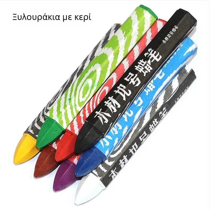 Μάρλεϊ ξύλινος μαρκαδόρος Crayons για σχέδιο, αδιάβροχος, διαγράφεται