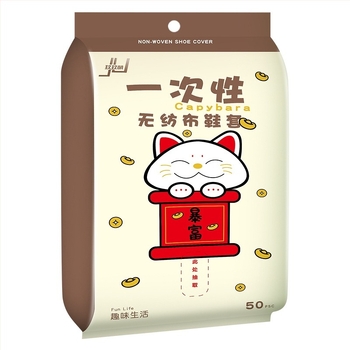 Αναλώσιμες καλύψεις παπουτσιών από μη υφαντό ύφασμα, παχύτερες, με καρτούν εκτύπωση, για εσωτερική χρήση; δυνατότητα εκτύπωσης λογότυπου