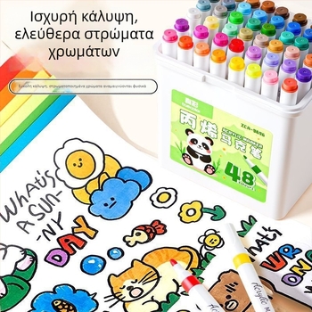 True Color Ακρυλικός μαρκαδόρος με μαλακή μύτη για τέχνη, μεγάλη χωρητικότητα, βασική συσκευασία