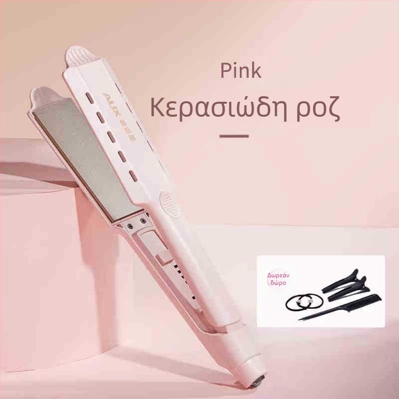 AUX/OX δύο σε ένα εργαλείο μαλλιών: ισιωτήρας και εργαλείο μπούκλα με πλάκες τουρμαλιν-κεραμικές, διάμετρος αγωγού θέρμανσης πάνω από 31 mm, 220 V, 73 W, ενσύρματο