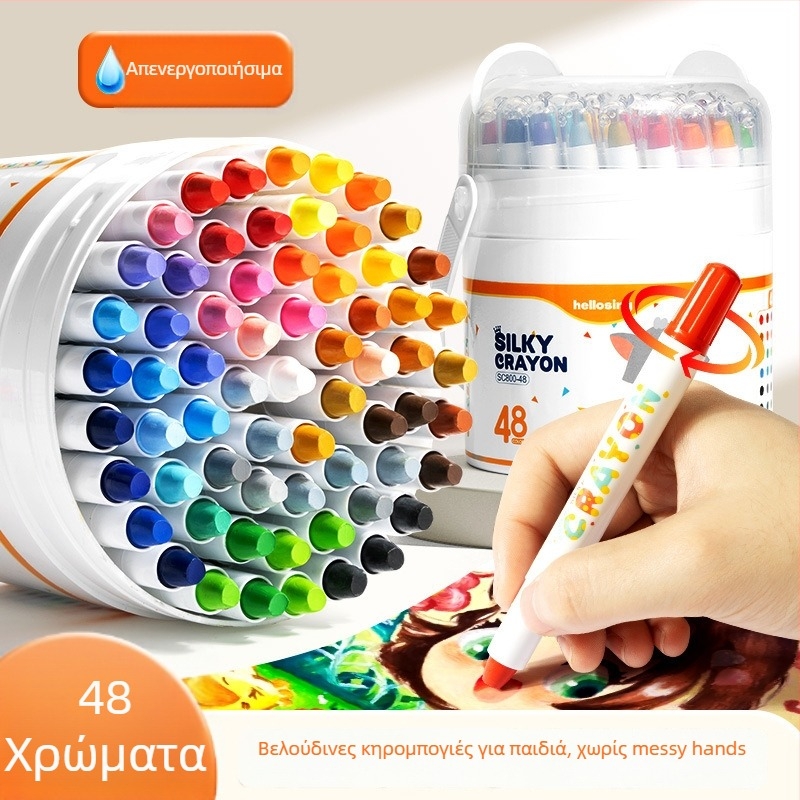 Παιδικές στικ ζωγραφικής – Jiyu Painted Stick, Μονή Άκρη, Πλαστικό Κέλυφος, Εγκεκριμένη Ιδιωτική Μάρκα