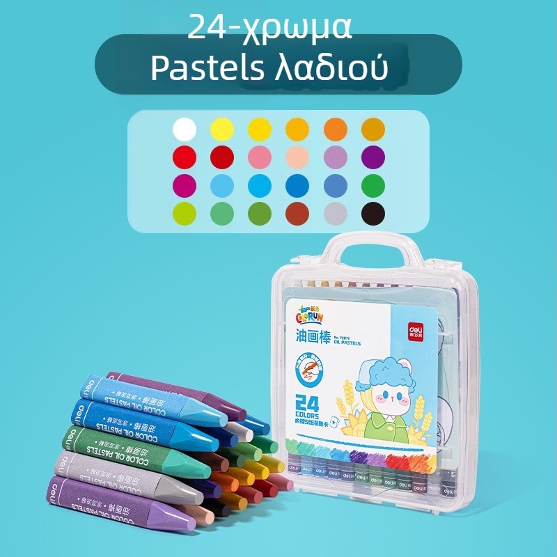 Deli λαδομπογιές για παιδιά – Μοντέλ 72070, για ζωγραφική, στρογγυλή άκρη, χωρίς εισαγωγή