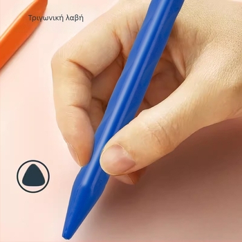 Πλαστικές κηρομπογιές ζωγραφικής — Qianhui ddlb, Non-dirty Hand σειρά, κυλινδρική συσκευασία, πλένονται