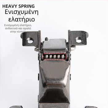 Μεντεσές πόρτας με αλουμινένιο πλαίσιο – πολλαπλών γωνιών 30°/45°, υδραυλικός αποσβεστήρας, για γυάλινες πόρτες