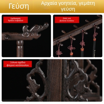 Ξύλινο στηρίγμα για καλλιγραφία με κεφαλή δράκου, 12/14/16‑pin, Σετ Τεσσάρων Θησαυρών Μελέτης, Διαθέσιμος για παραμετροποίηση