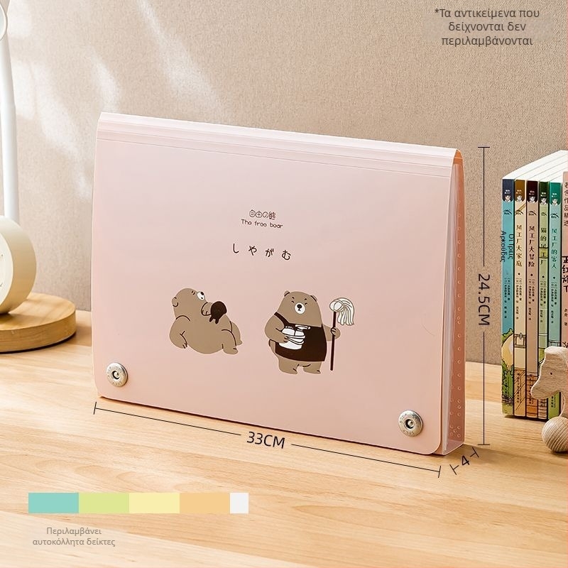 Διαφανές PP άλμπουμ για αποθήκευση εγγράφων και βραβείων, μοντέλο SD-N325, 13 σελίδες, τυπωμένο λογότυπο, δυνατότητα προσαρμογής