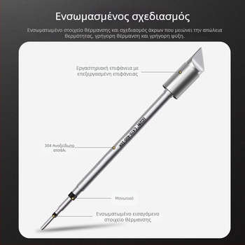 Bozan 470 σειρά – Ακρή συγκόλλησης με θερμαινόμενη κεφαλή – τύποι άκρων: horseshoe, round, pointed και flat – Υψηλή ισχύς, καθολικό