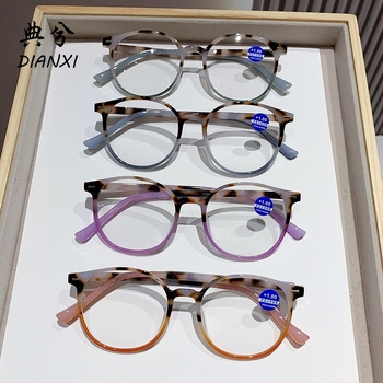 Γυαλιά ανάγνωσης με μόδα – Αντι-μπλε φως, HD ευκρίνεια, στρογγυλός πλήρης σκελετός, PC φακοί, Άνοιξη 2025