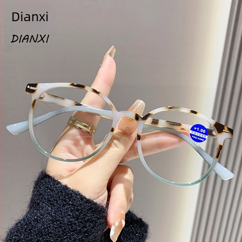 Γυαλιά ανάγνωσης με μόδα – Αντι-μπλε φως, HD ευκρίνεια, στρογγυλός πλήρης σκελετός, PC φακοί, Άνοιξη 2025