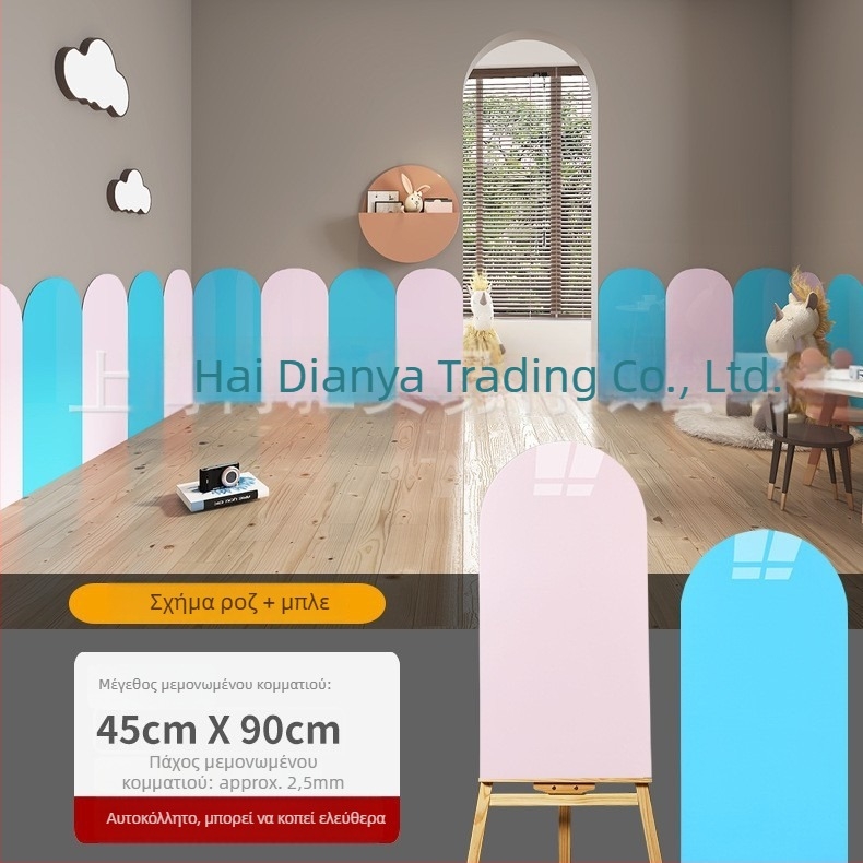 Αυτό-κολλητά διακοσμητικά πάνελ τοίχου για διαδρόμους νηπιαγωγείου, τόξου σχήματος προστασία από κρούσεις, εμφάνιση κεραμικών πλακιδίων, παχυσμένο. Υλικό: PET; Λειτουργίες: αδιάβροχο, υγρασία, ηχομόνωση, αντοχή σε λεκέδες; 1 τεμάχιο.