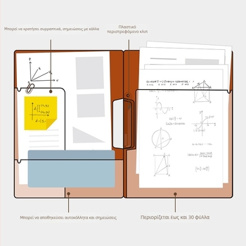 Times Good SD-N313 Φάκελος Α4 για έγγραφα με μονό σφιγκτήρα, πλαστικό, εκτύπωση λογότυπου, δυνατότητα προσαρμογής