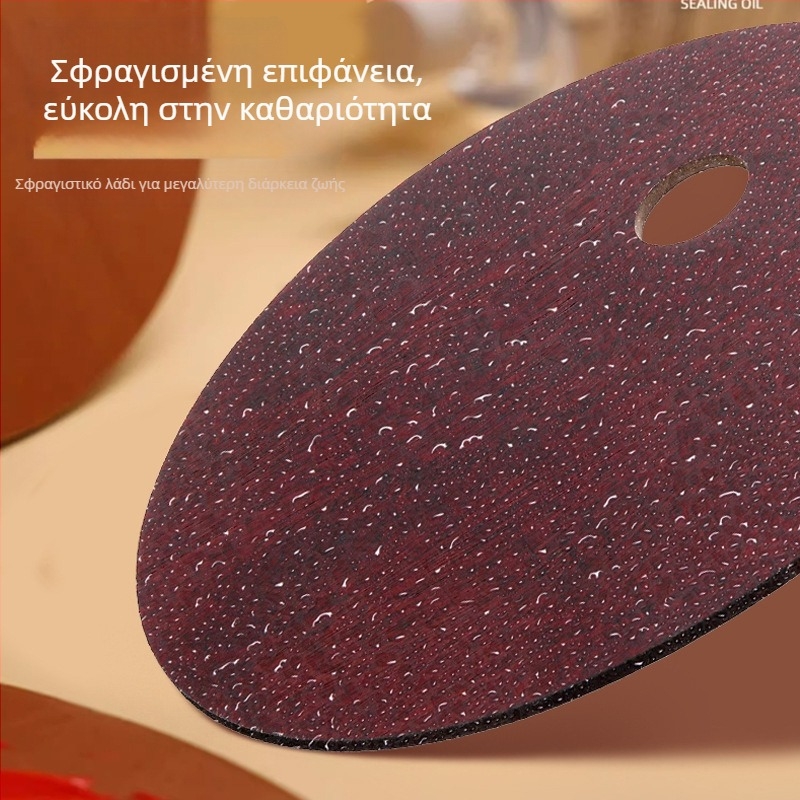 Ξύλινη παλέτα λαδογραφίας, χειροποίητη σε οβάλ σχήμα με γλασαρισμένη επιφάνεια για φοιτητές τέχνης, κατάλληλη για γκουάς