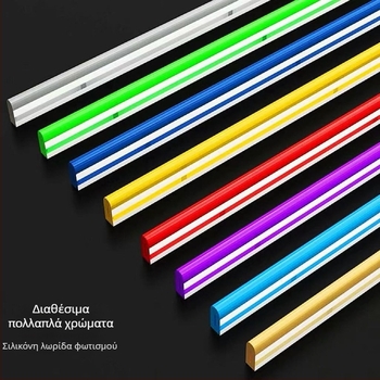 Σιλικονούχα αδιάβροχη νεον LED λωρίδα για εξωτερικές πινακίδες, είσοδος 12V, Cree 5630 LED