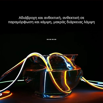 Σιλικονούχα αδιάβροχη νεον LED λωρίδα για εξωτερικές πινακίδες, είσοδος 12V, Cree 5630 LED