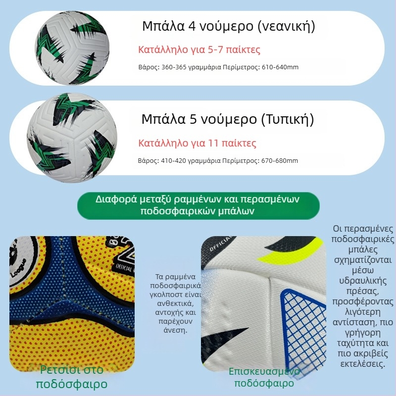 Σετ ποδοσφαίρου – PU υλικό, ραφές με κόλλα, σετ από 5 μπάλες, μάρκα QIUWANG, εκτύπωση λογότυπου, δυνατότητα εξατομίκευσης