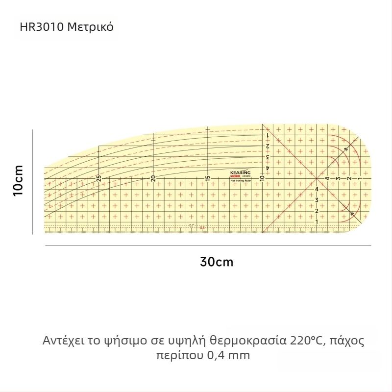 Κolding χάρακας εκατοστών — πλαστικό σώμα, εξατομικευμένη εκτύπωση, συσκευασία 1/12/240