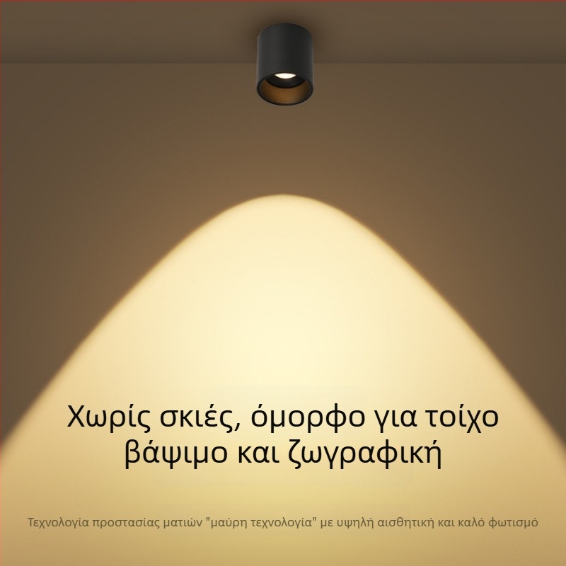 LED downlight επιφανειακής εγκατάστασης, 6-10W, 220V, CRI ≥90