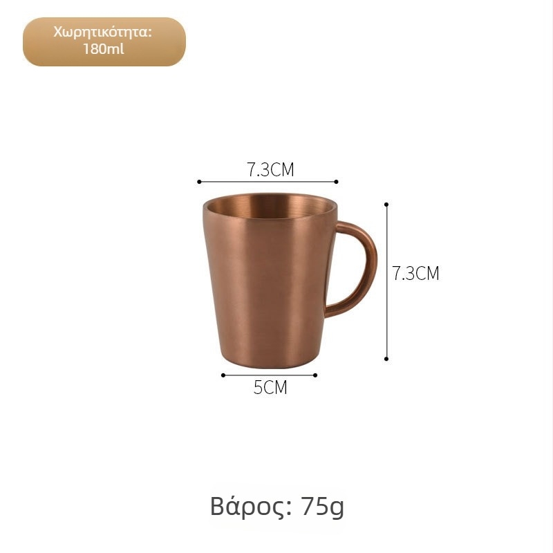 Κούπα από ανοξείδωτο ατσάλι 304 με διπλό τοίχωμα και λαβή – μεγάλη χωρητικότητα, κατάλληλη για μπύρα, γάλα ή νερό, με προσαρμοσμένο λογότυπο