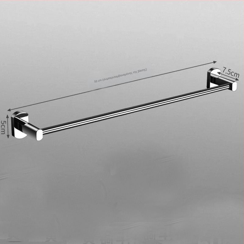 Ράγα πετσετών μπάνιου από κράμα χαλκού, 1 επίπεδο, γυαλισμένη επιφάνεια, αντοχή 5 kg