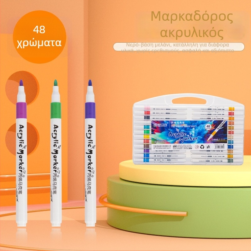 Ακρυλικοί μαρκαδόροι με υδατοδιαλυτή μελάνη, για DIY ζωγραφική και γκράφιτι – Next Door Pinchuang
