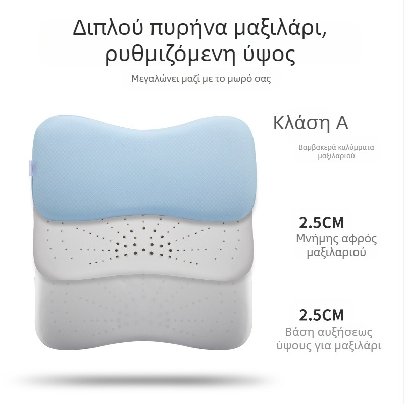 Παιδικό μαξιλάρι μνήμης για βρέφη και νήπια, με σχήμα οστού, πυρήνας από 100% βαμβάκι (Αφρός μνήμης; Πυρήνας από 100% βαμβάκι; Σχήμα οστού; Κατάλληλο για παιδιά και βρέφη; Μάρκα: Golden Boy)