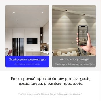 LED ενσωματωμένο οροφής downlight, κρυφή εγκατάσταση, 220V, CRI 80–89, περίβλημα από χάλυβα ψυχρής έλασης, 3C πιστοποίηση 2020011001289084
