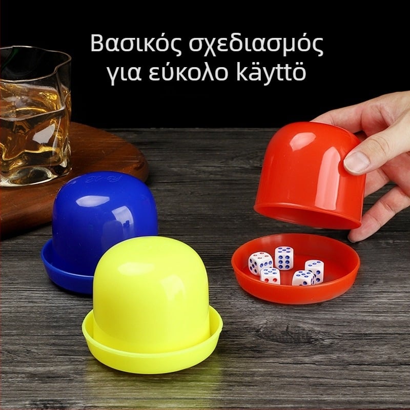 Σετ κύπελλα ζαριών ABS, σχεδίαση με στρογγυρές γωνίες, μοντέλο 302, συσκευασία 60 τεμαχίων, μάρκα Apricot Charm