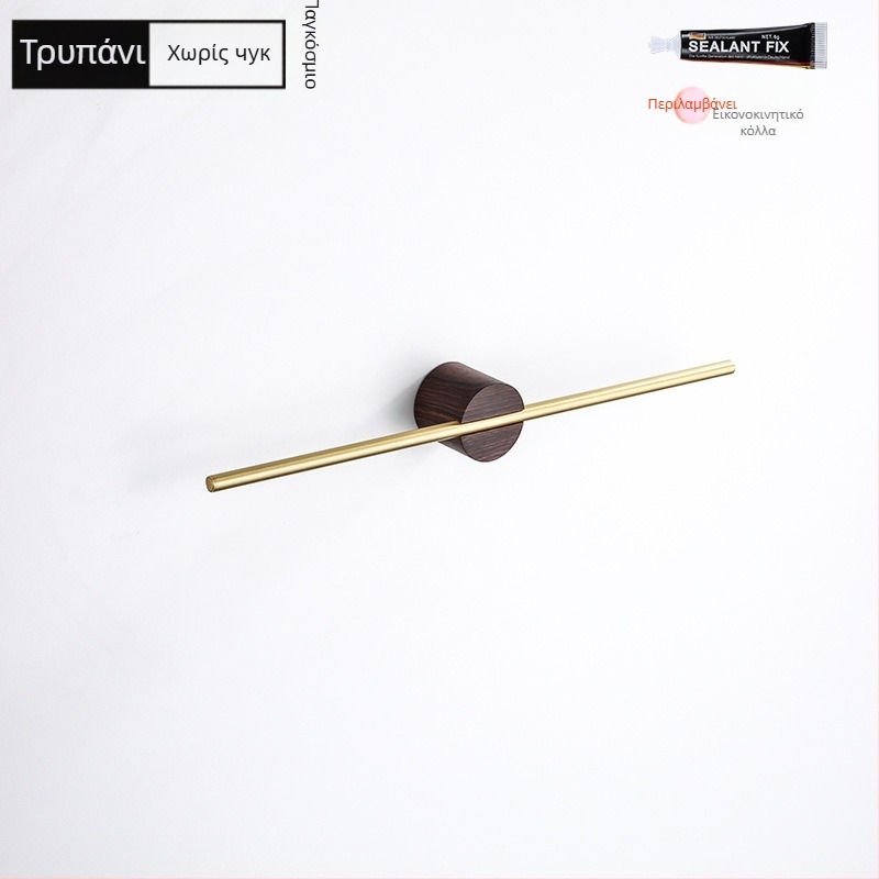 Κρεμάστρα πετσέτας από αλουμίνιο, φινίρισμα βαφής/οξειδωμένο, μονή ράβδος, φόρτωση 10 kg, στυλ light luxury, σκανδιναβικός μινιμαλισμός