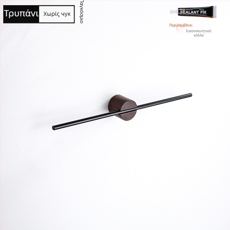 Κρεμάστρα πετσέτας από αλουμίνιο, φινίρισμα βαφής/οξειδωμένο, μονή ράβδος, φόρτωση 10 kg, στυλ light luxury, σκανδιναβικός μινιμαλισμός