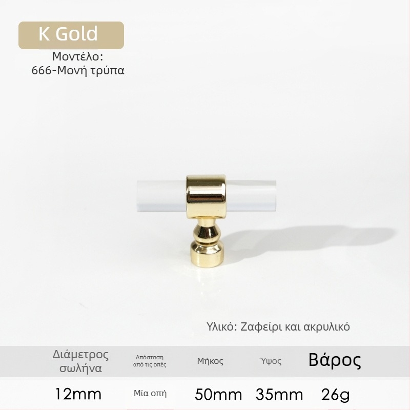 Λαβή πόρτας ντουλάπας – Μοντέλο 96 • Υλικά: ακρυλικό, κράμα ψευδαργύρου • Στυλ: μοντέρνο μινιμαλιστικό • Για πόρτες ντουλάπας