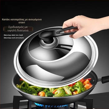 Κάλυμμα κατσαρόλας από ανοξείδωτο ατσάλι • Μοντέλο: Κάλυμμα από ανοξείδωτο ατσάλι • Βάρος: 0,4–0,6 kg • Μάρκα: AKL • Προσαρμογή: Ναι