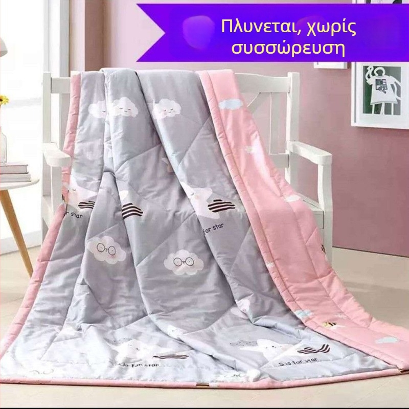 Κουβέρτα με πλήρωμα Silk Cotton, ύφασμα από συνθετικές ίνες, 1,5 kg, άνοιξη-φθινόπωρο, ραφή και κέντημα