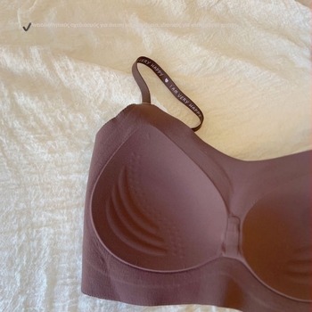 Σουτιέν χωρίς ραφές με 3/4 κάλυμμα, σταθεροί ιμάντες, διαπνοή πολυεστερικής ίνας, επένδυση από νάιλον, μεσαίο μορφοποιημένο κάλυμμα