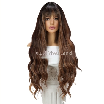 Περούκα από θερμοανθεκτικές ίνες, μεγάλα κύματα, μοντέλο SM6060, βαφόμενη