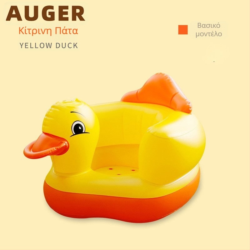 Βρεφικό φουσκωτό καρεκλάκι μάθησης – PVC, μουσική λειτουργία, σχέδιο πάπια (0-3 ετών) HAR TIGER