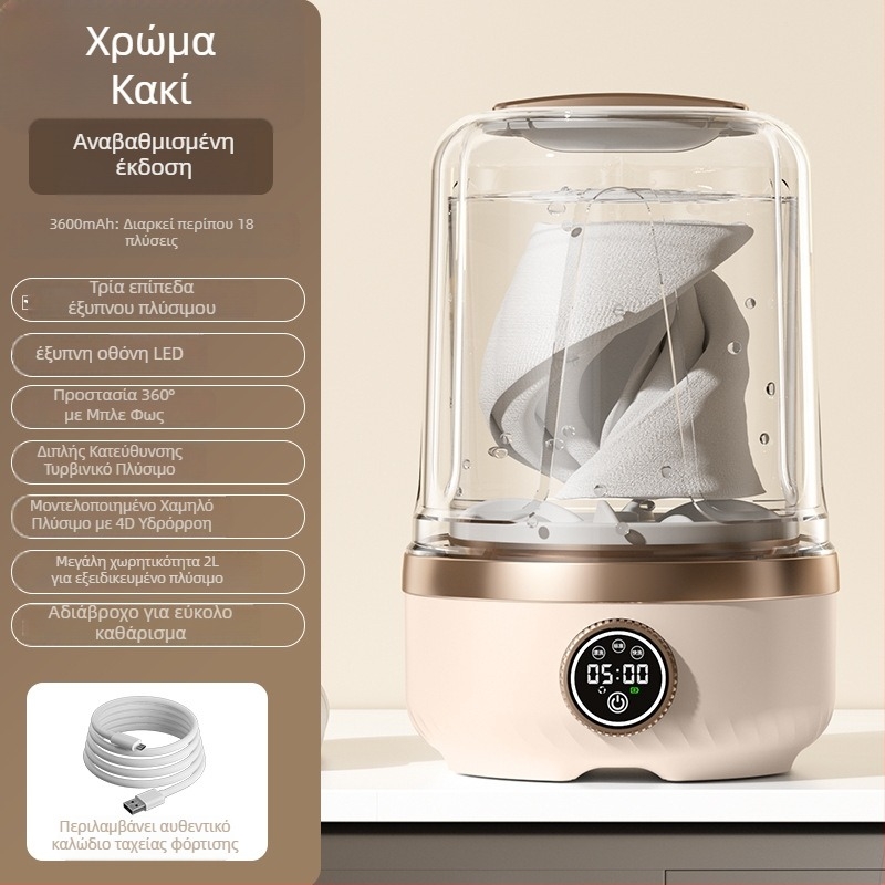 Μίνι ατμοκαθαριστής για εσώρουχα, φορητός με USB τροφοδοσία, 3.7V, χωρητικότητα 901 ml ή περισσότερο, μηχανική λειτουργία