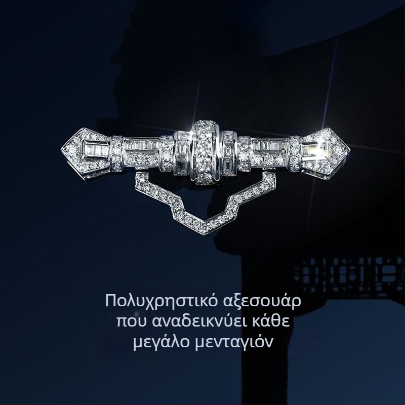 Καρφίτσα από χαλκό με σχέδιο κυματοειδές και U-σχήμα, ηλεκτροπλατιωμένη, στυλ INS, unisex αξεσουάρ