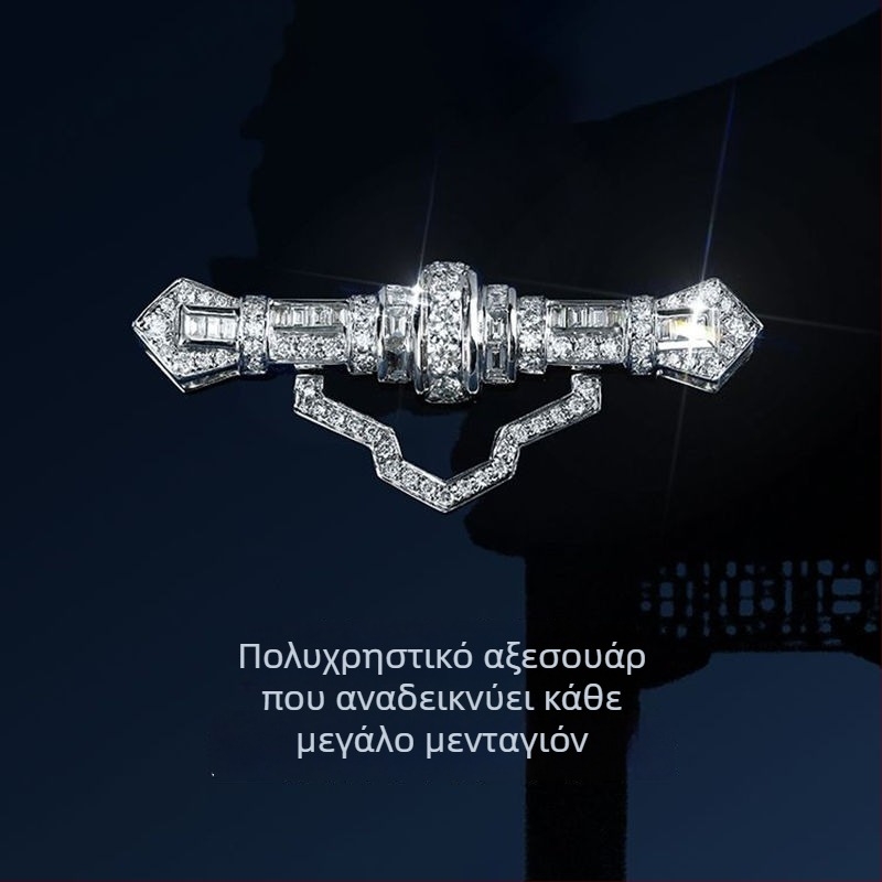 Καρφίτσα από χαλκό με σχέδιο κυματοειδές και U-σχήμα, ηλεκτροπλατιωμένη, στυλ INS, unisex αξεσουάρ