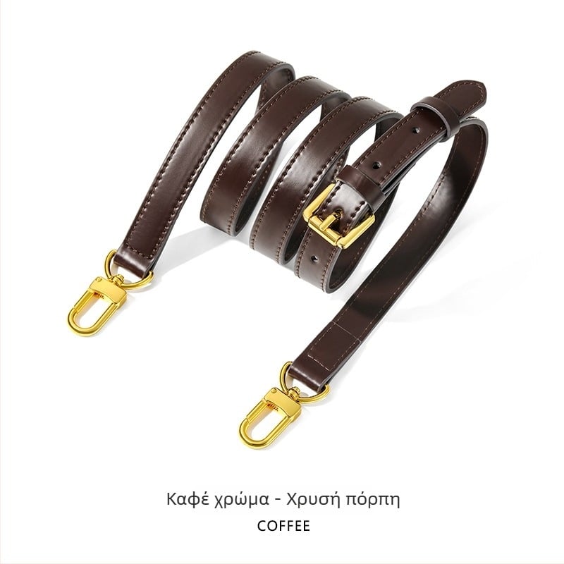 Mahuangshi MHS-A-28 ιμάντας ώμου από γνήσιο δέρμα – ρυθμιζόμενος, διπλό στρώμα βοείου δέρματος, ανθεκτικό στη φθορά