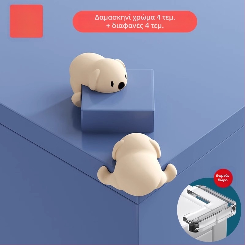 Προστατευτικό γωνίας τραπεζιού από σιλικόνη – ορθογώνιο σχήμα, για ασφάλεια μωρού, μάρκα Friendly