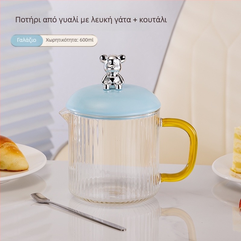 Ηλεκτρικό ποτ υγιεινής με γυάλινο σώμα από borosilicate, 650 ml, 220V, 360W, Έξυπνο χρονόμετρο με αυτόματο κλείσιμο, ηλεκτρονικός θερμοστάτης