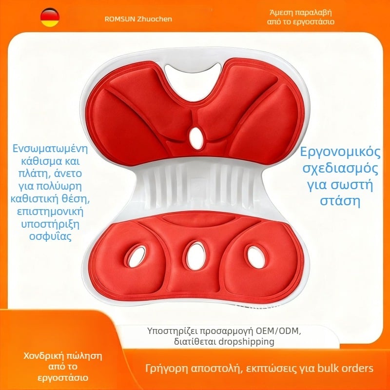 Εργονομικό μαξιλαράκι οσφυϊκής στήριξης για καρέκλα γραφείου — σφουγγάρι, πλαστικό περίβλημα, Zhuo Chen