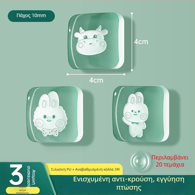 Προστασία πόρτας ψυγείου από σιλικόνη κατά της πρόσκρουσης, προστατευτικό για τη λαβή, ήσυχη λειτουργία, ανθεκτικό στη φθορά