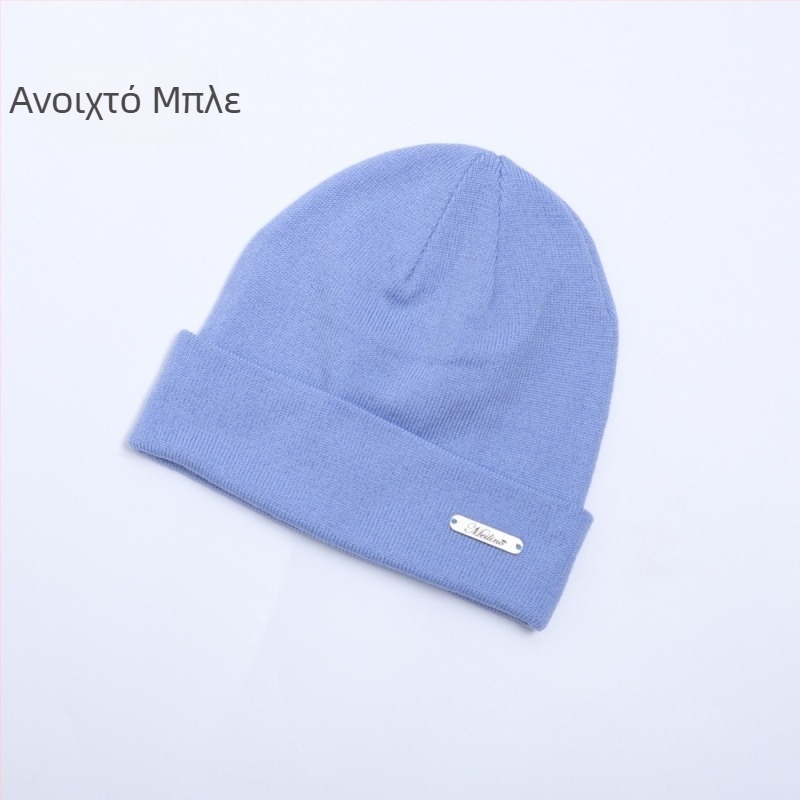 Unisex καπέλο από Merino μαλλί, πλεγμένο, για εξωτερικές βόλτες και ποδηλασία, προστασία αυτιών