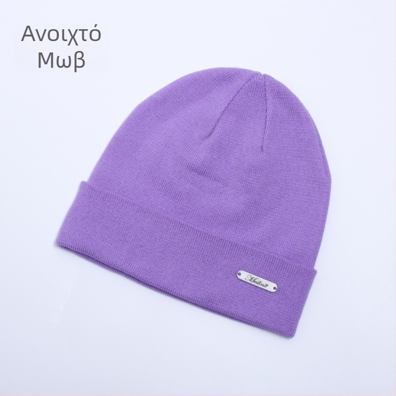 Unisex καπέλο από Merino μαλλί, πλεγμένο, για εξωτερικές βόλτες και ποδηλασία, προστασία αυτιών